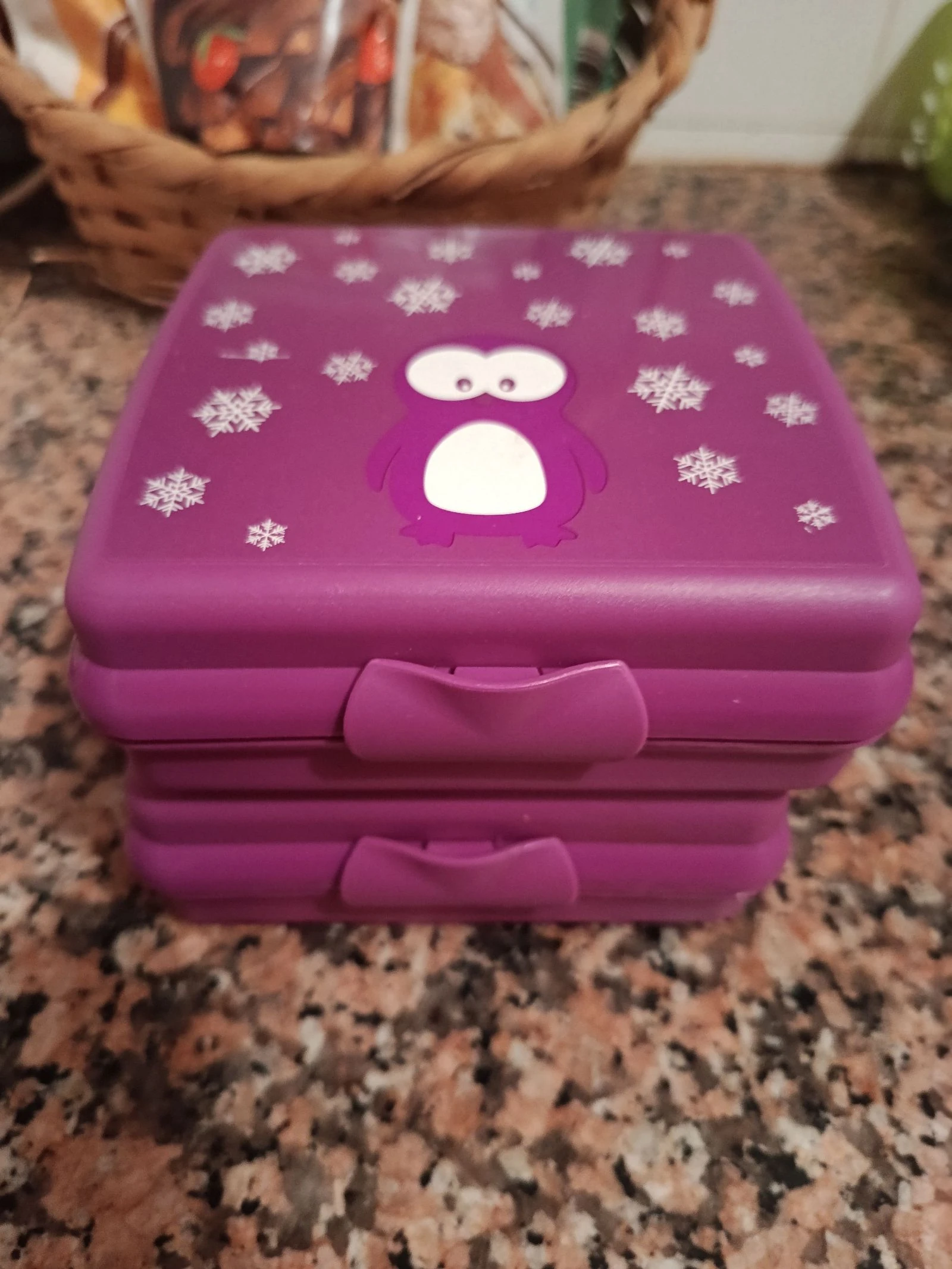 Lot de boîtes à lunch Tupperware Pinguim – photo 2